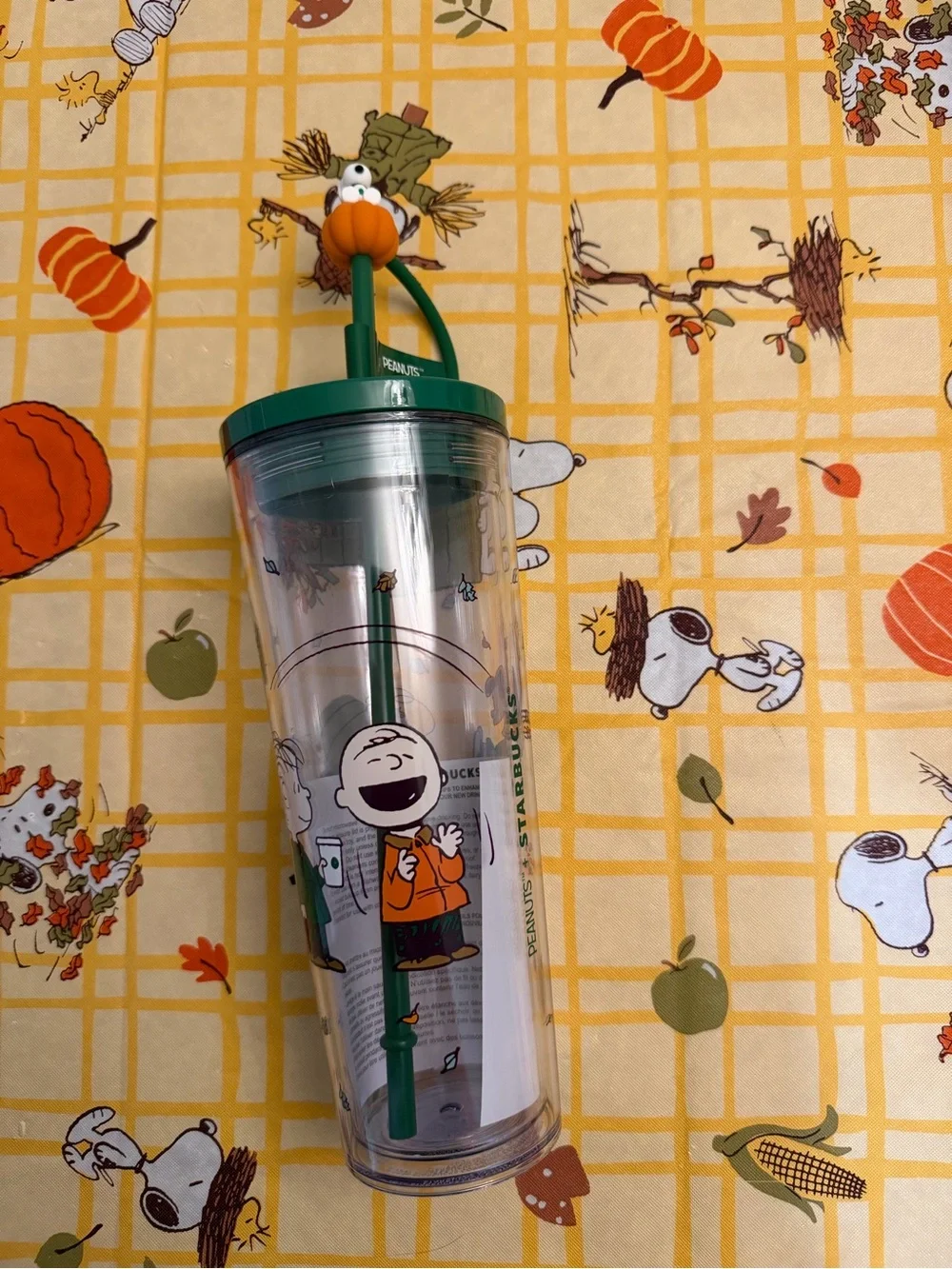 NWT Starbucks Snoopy Plastic Cold Cup